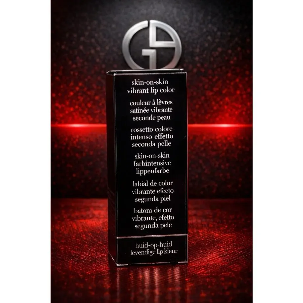 Giorgio Armani Lip Maestro Satin 12 Secret Date Scarlet Red Liquid Lip